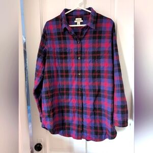L.L. Bean Women's Scotch Plaid Flannel Shirt